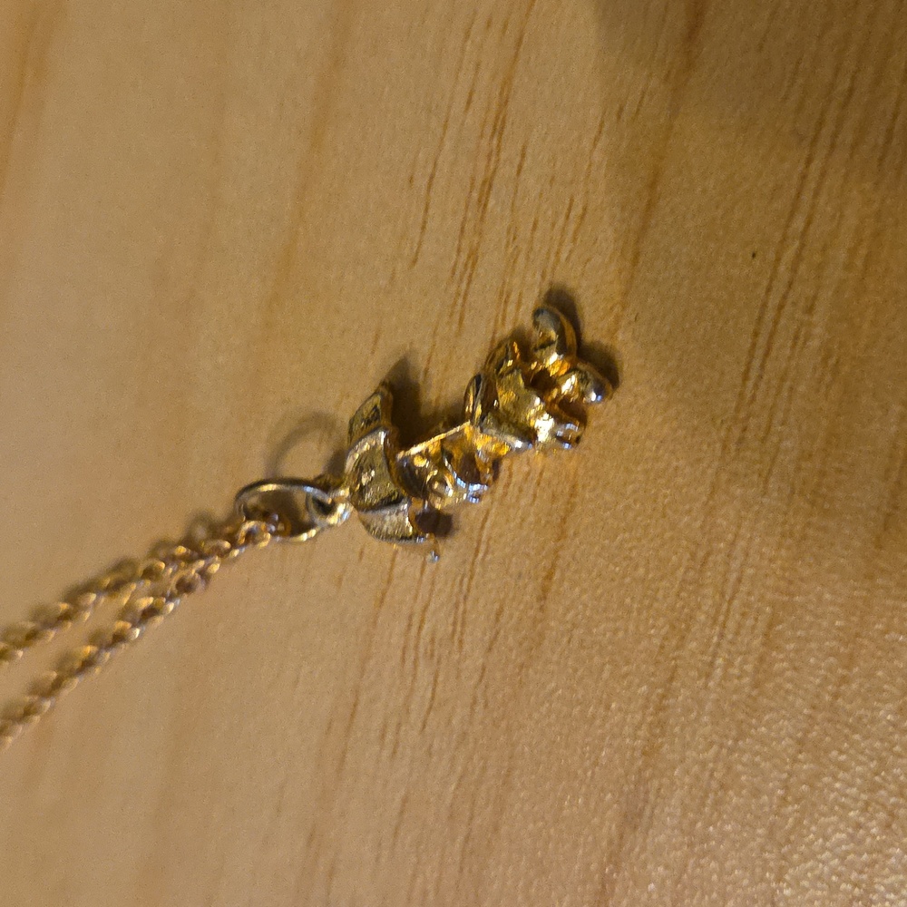 Goldtone Chain With Duck Pendant